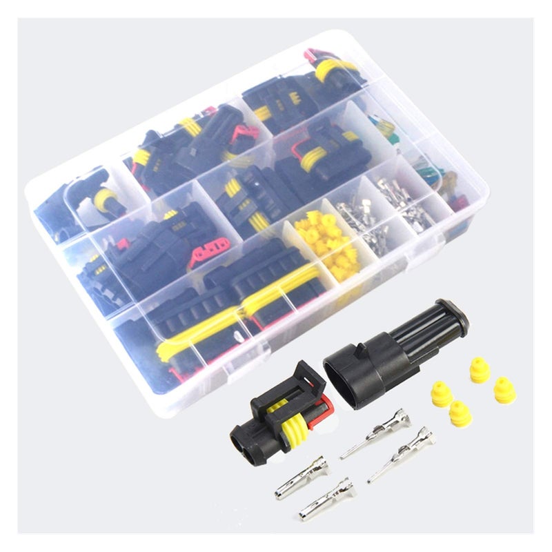 216Pcs Waterproof Automotive Wire Connector Plug Kit 1 To 6 Pin With Fuse - Image 2