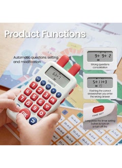 beiens beiens Learning Toys for 4+ Year olds, Math Games, Educational Toys for Addition, Subtraction, Division and Multiplication Game, Electronic Math Flash Cards  - Image 4