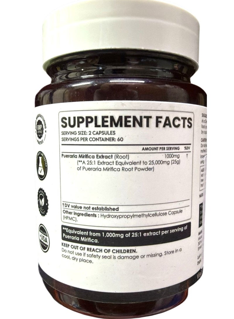 AMALTH Pueraria Mirifica Capsules 1000 mg 120 Capsules Supplement for Women - Image 2