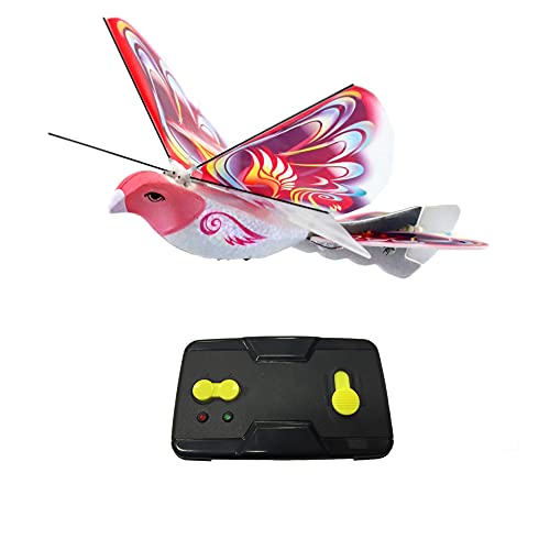 MUKIKIM eBird Pink Butterfly - Flying RC Bird Drone Toy for Kids. Indoor/Outdoor Remote Control Bionic Flapping Wings Bird Helicopter. USB Recharging. Creative Child Preferred Choice Award Winner - Image 4