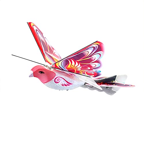 MUKIKIM eBird Pink Butterfly - Flying RC Bird Drone Toy for Kids. Indoor/Outdoor Remote Control Bionic Flapping Wings Bird Helicopter. USB Recharging. Creative Child Preferred Choice Award Winner - Image 3