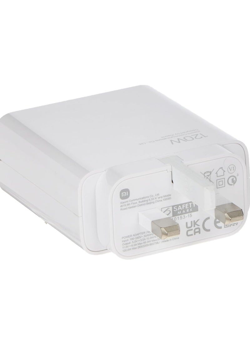 Generic 67W Fast Charging Power Adapter for Xiaomi Mi 12/13T, Mi 9T Pro, Poco, Black Shark 5, Mi 13/12T/11T/10T Pro, Note 11 Pro 5G & More (White)  - Image 2