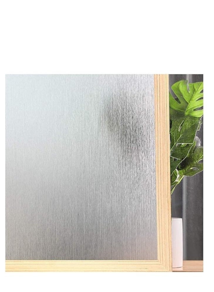 كابتن تيك Window Privacy Film, 45cm*5m Frosted Glass Opaque Self Adhesive Privacy Window Paper, No Glue Anti-UV Window Sticker, Non-Adhesives Static Cling Vinyl Decals for Bathroom Home Office - Image 1