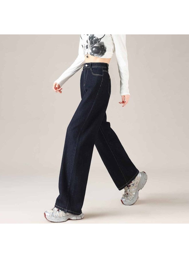 TonLion Women's Casual Straight Leg Jeans, Loose Fit Straight Leg Pants, Fashion High Waist Denim Trousers For Women - Image 4
