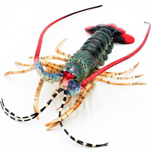 Higherbros Large Lobster Toys Sea Life Animal Toys Ocean World Realistic Marine Animal Creature Action Figure Birthday Cake Copper for Kids - Image 1