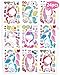 Greingways 24 Pcs Make Your Own Unicorn Sticker Sheet Unicorn Party Favors Face Stickers for Kids Girls Toddlers Crafts Activities Bags Birthday Party Favors Valentines Day Gifts for Kids Classroom - Image 4
