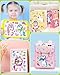 Greingways 24 Pcs Make Your Own Unicorn Sticker Sheet Unicorn Party Favors Face Stickers for Kids Girls Toddlers Crafts Activities Bags Birthday Party Favors Valentines Day Gifts for Kids Classroom - Image 2