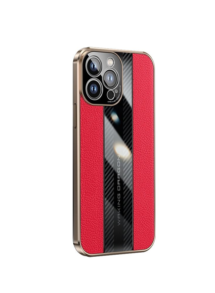 Suteni غطاء خلفي جلدي لهاتف آيفون