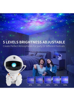 Rock Pow Astronaut Star Projector Nebula Galaxy Projector Night Light 360°Rotation Magnetic Head Nebula Lamp For Bedroom Kids Room Ceiling Room Decoration  - Image 5