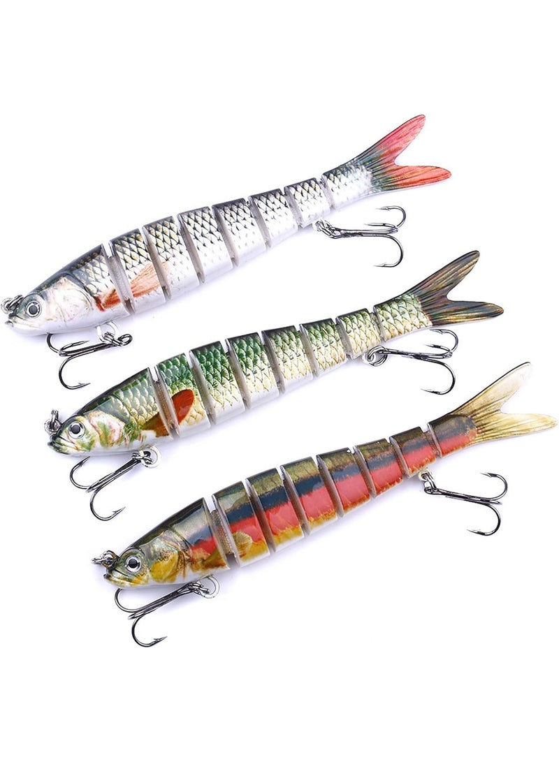 Generic 5pcs Fishing Lures, Multi-color Fish Attractant, 3D Eyes, 13.7cm Length, 27g Weight  - Image 3