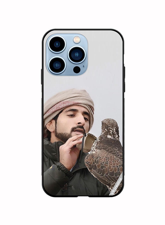 VR CREATIVE Protective Case Cover For Apple iPhone 14 Pro Max Sheikh Hamdan Loving His Eagle Design Multicolour - Image 1