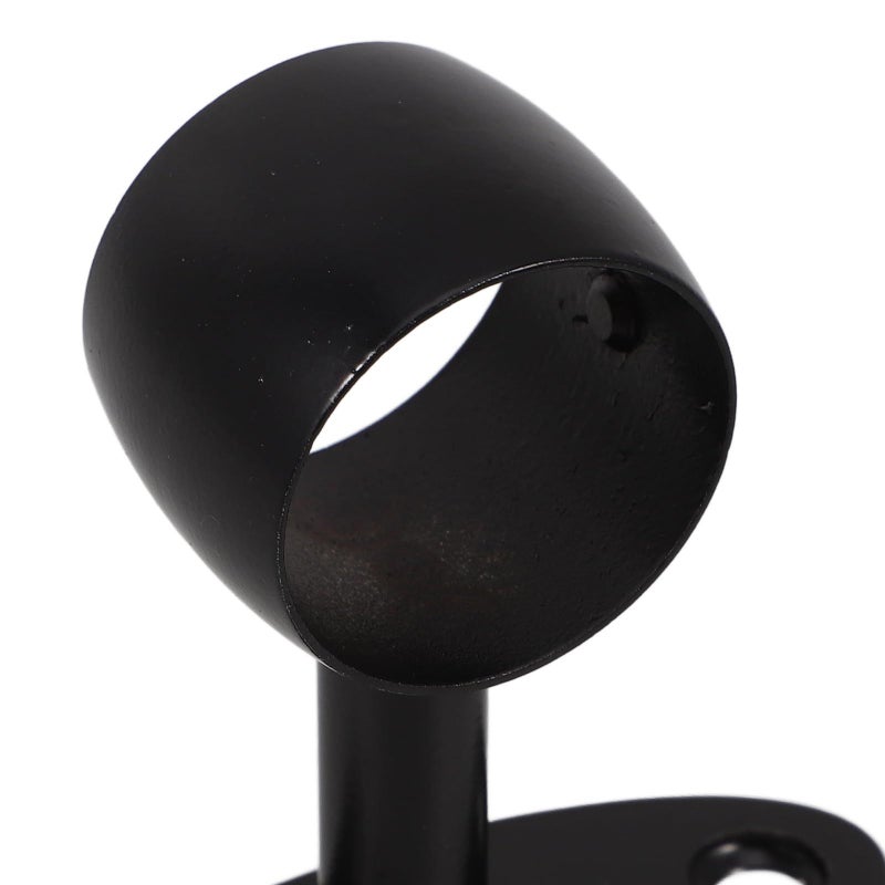 Stainless Steel Stair Handrail Bracket 33mm Black Straight Sleeve Support Indoor Outdoor - Image 5