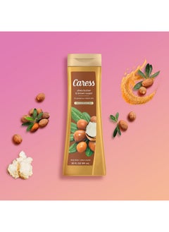 Caress Caress Body Wash for Women, Shea Butter & Brown Sugar, Hydrating and Exfoliating Shower Gel for Gorgeous Radiant Skin, 20 fl oz, 4 Pack  - Image 5