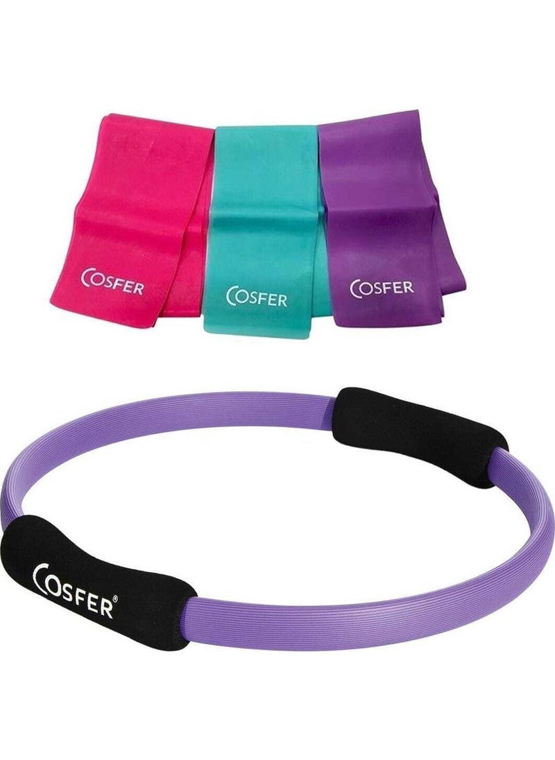 Purple Pilates Circle 38 cm and 120X7.5 cm 3-Piece Pilates Band Set - pzsku/Z3DE95D26FFB8D0BD7774Z/45/_/1727705702/0fa8b9fe-c161-4df7-994b-9e6caf19ff4d