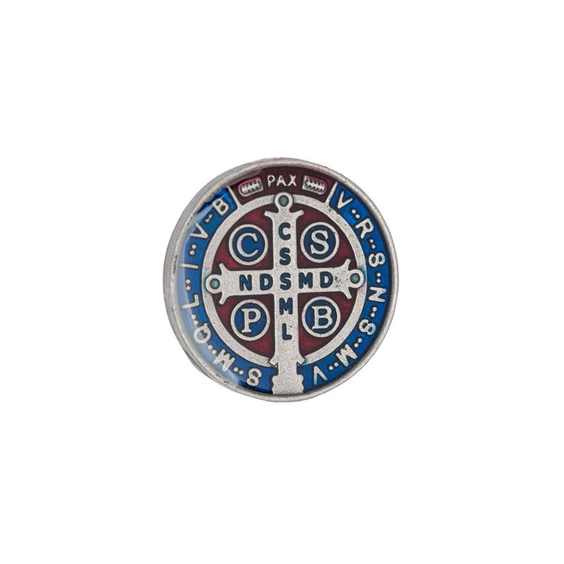 Intercessionâ„¢ Saint Benedict Pocket Medal (Silver) - Image 1