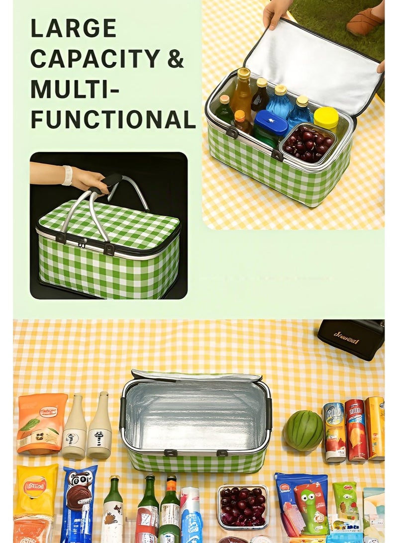 Summer Travel Outdoor 28L Keepcold Picnic Icebox（green）  - Image 4