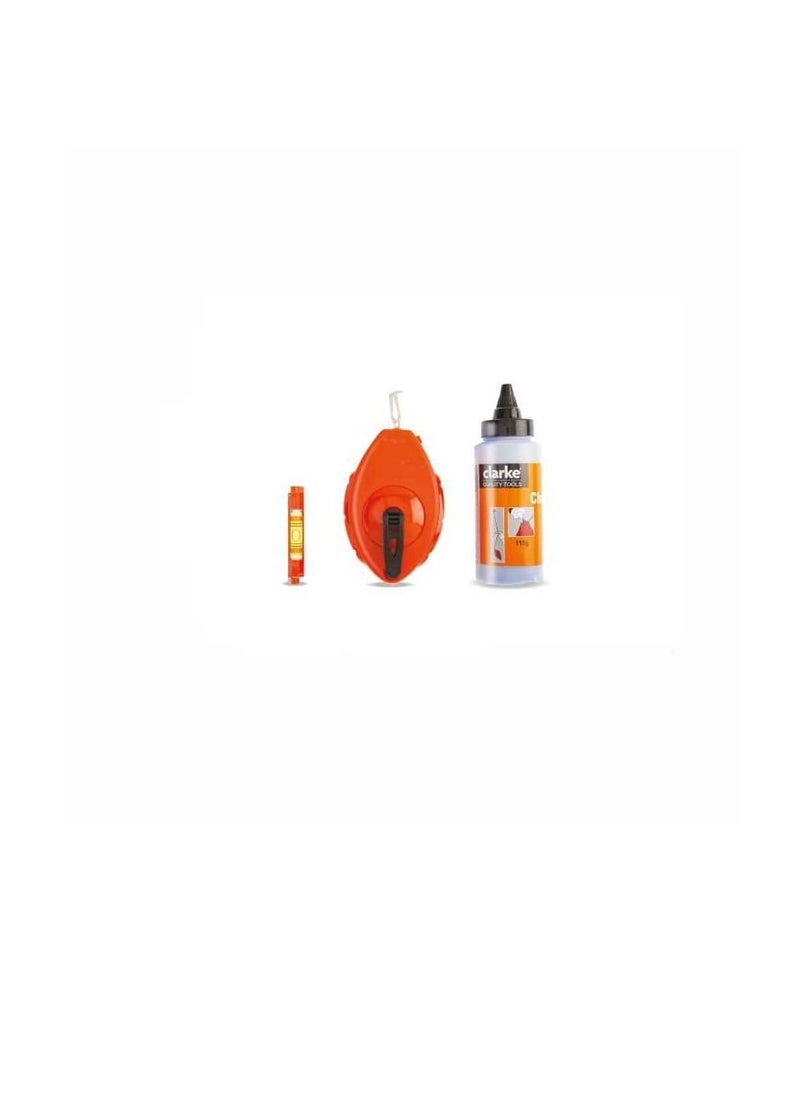 Clarke Clarke Chalk Reel Combination Set 30 Mtr Red  - Image 2