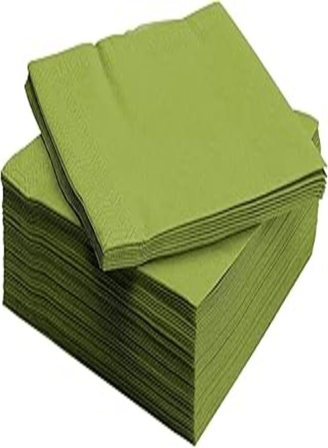 Paper Napkin Medium Green 50 Packs
