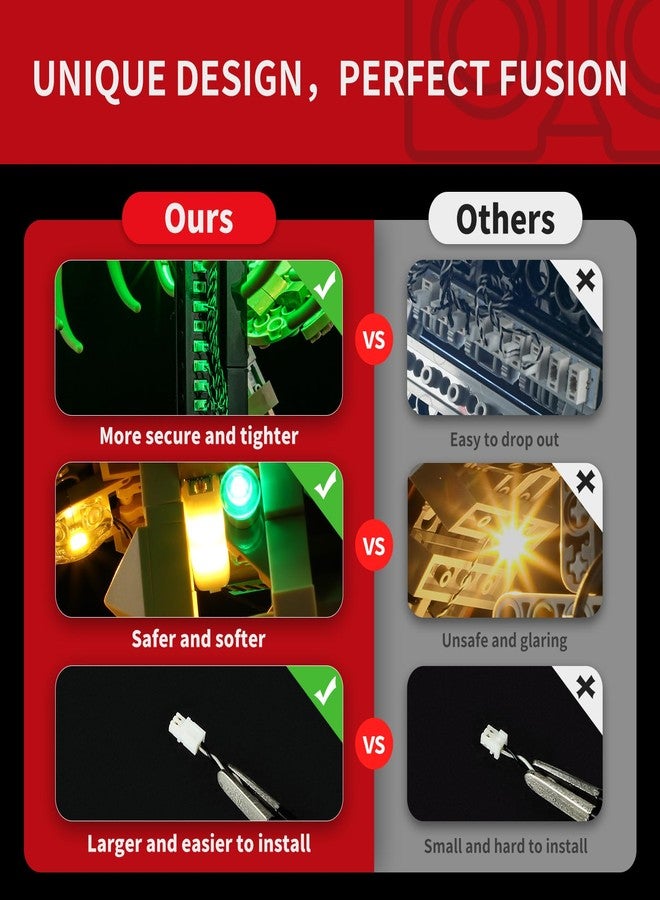 BRIKSMAX 2.0 Light Kit for Lego-Dinosaur Fossils: Tyrannosaurus rex -Innovative Led Lighting Compatible with Jurassic World 76968 - Not Included Lego Set - Image 5