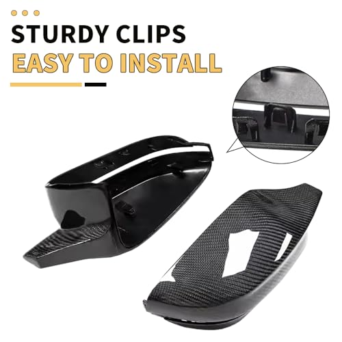 MAXDOM LLC MAXDOM Real Carbon Fiber Mirror Caps Compatible with G20 G21 G30 G31 G32 G11 G12 G14 G15 G16 Rearview Side Mirror Cover Replacement - Image 4