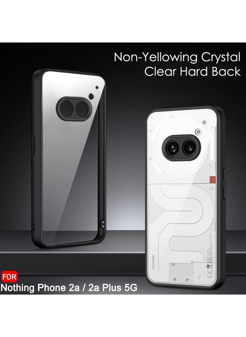 Generic - Clear Case for Nothing Phone 2a Plus 2024 Transparent Hard PC Back & Soft TPU Bumper [Not Yellowing] Shockproof Protective Phone Case Slim Fit Thin Cover for Nothing Phone (2a) Plus 2024 - Image 1