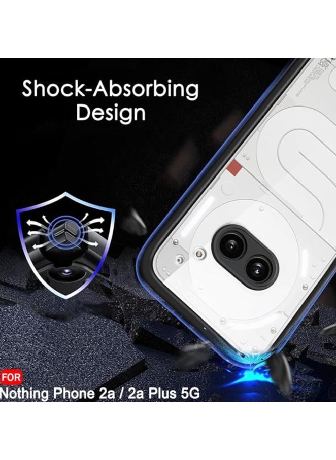 Generic - Clear Case for Nothing Phone 2a Plus 2024 Transparent Hard PC Back & Soft TPU Bumper [Not Yellowing] Shockproof Protective Phone Case Slim Fit Thin Cover for Nothing Phone (2a) Plus 2024 - Image 1