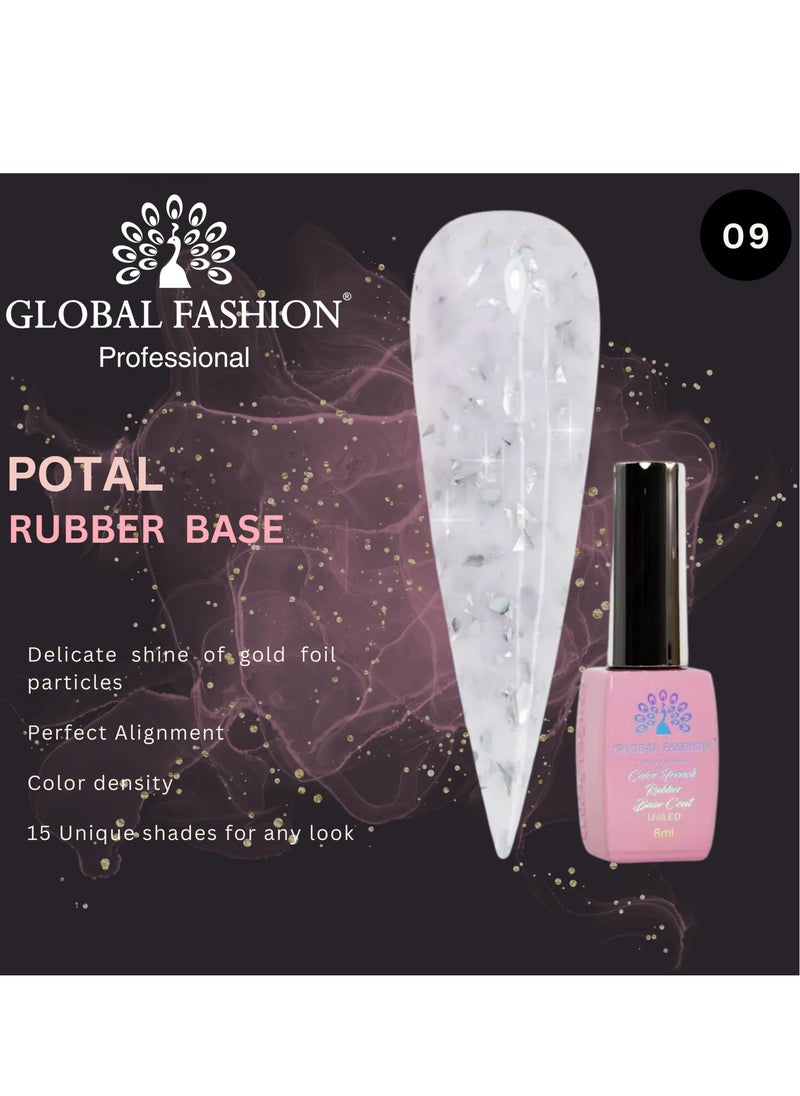 GLOBAL FASHION GLOBAL FASHION-POTAL RUBBER BASE COAT-8ML (09)  - Image 2