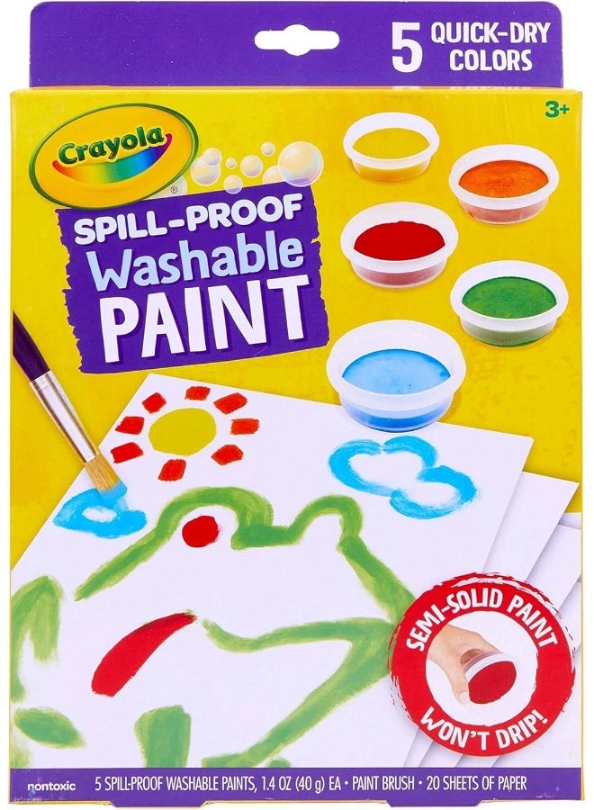 Crayola مجموعة ألوان كرايولا القابلة للغسل والمضادة للتسرب - Image 1