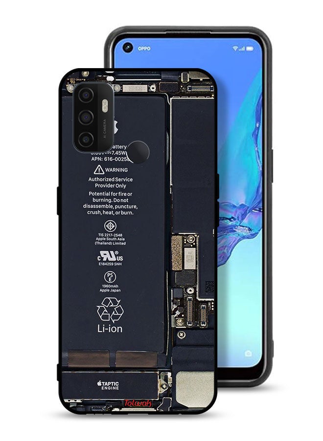 Tolwak Oppo A53 4G Protective Case Cover Phone Circuit Pattern - Image 1