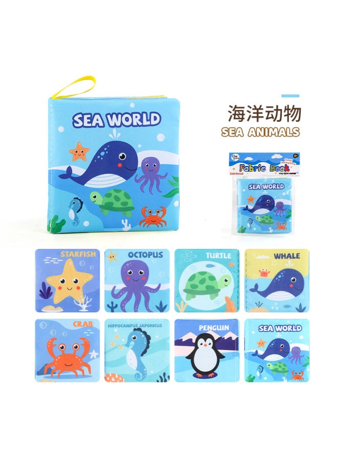 Source Manufacturer 4-page 8-side Baby Cloth Book Tearable Early Education Educational Baby Cloth Book Science And Education Toys - Image 1