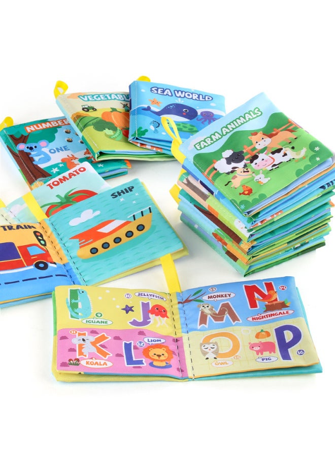 Source Manufacturer 4-page 8-side Baby Cloth Book Tearable Early Education Educational Baby Cloth Book Science And Education Toys - Image 4