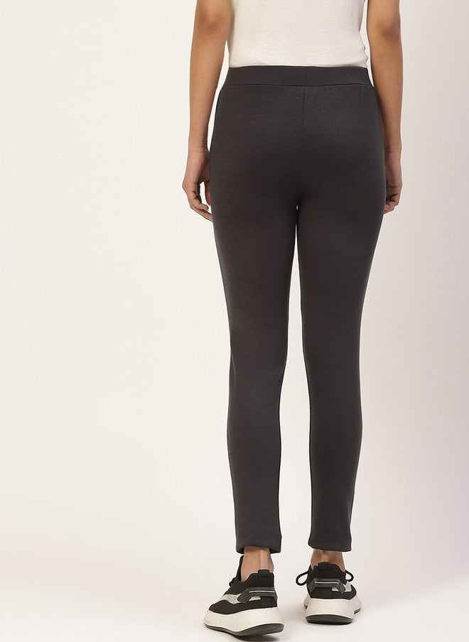 Rue Collection Skinny Fit Grey Jeggings for Women - Image 3