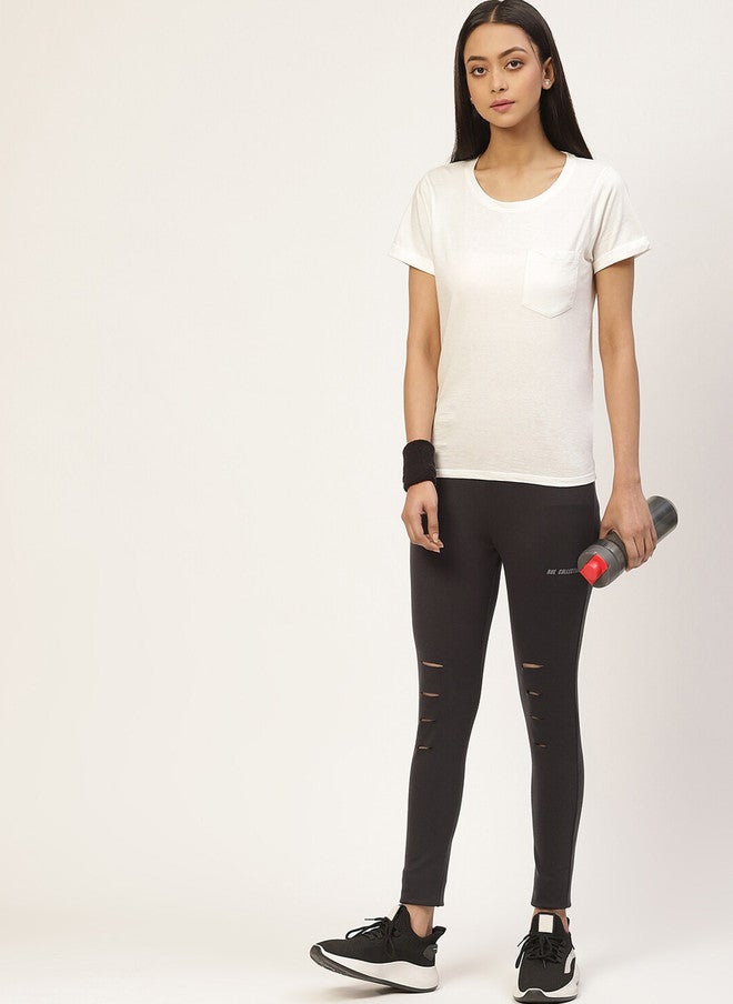 Rue Collection Skinny Fit Grey Jeggings for Women - Image 4