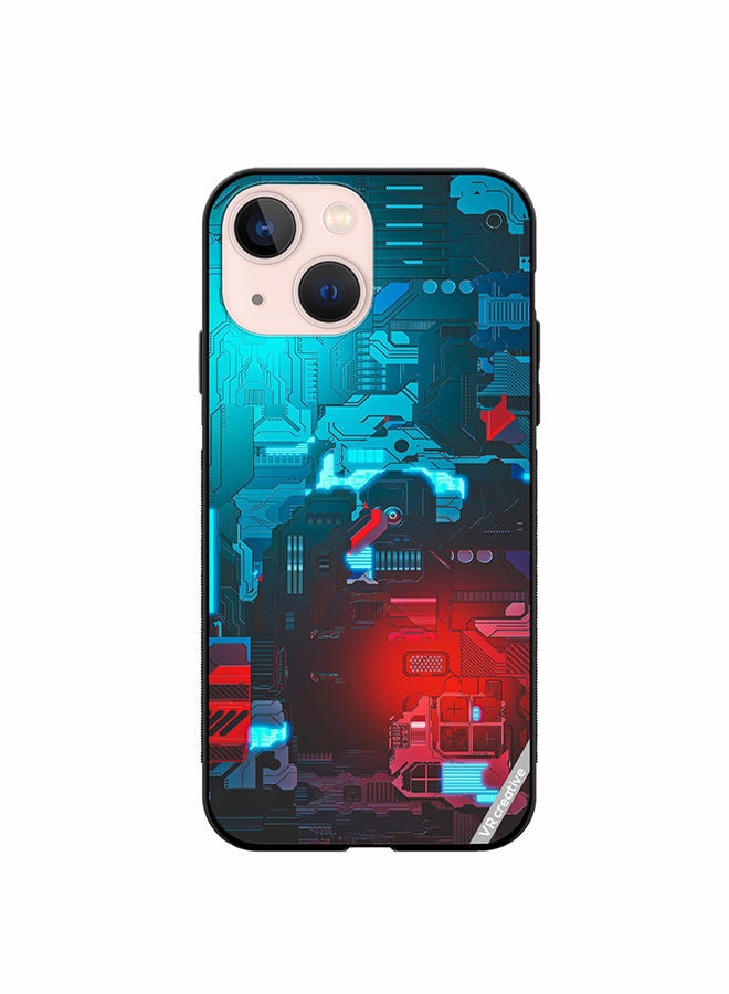 VR CREATIVE Protective Case Cover For Apple iPhone 13 Tech M7 Design Design Multicolour - Image 1