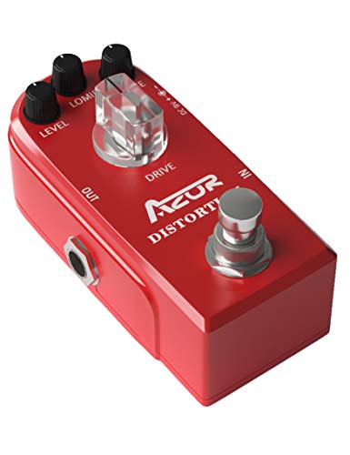 AZOR High Gain Distortion Pedal for Electric Guitar - Analog Circuitry, Aluminum Housing, True Bypass, Compact for Stage/Studio Use - Image 1
