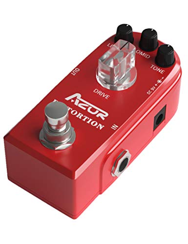 AZOR High Gain Distortion Pedal for Electric Guitar - Analog Circuitry, Aluminum Housing, True Bypass, Compact for Stage/Studio Use - Image 5