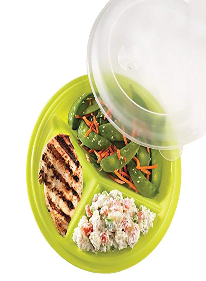 BNYD Portion Control Lunch Container with Lid - Travel Food Storage for Meal Prep, Bento Box Style, Divided Microwave Safe Dish (Set of 3) - Image 3