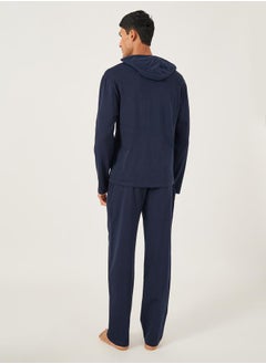 Styli Solid Long Sleeves Hoodie and Pyjama Set  - Image 5