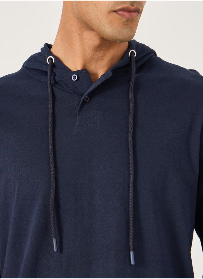 Styli Solid Long Sleeves Hoodie and Pyjama Set  - Image 3