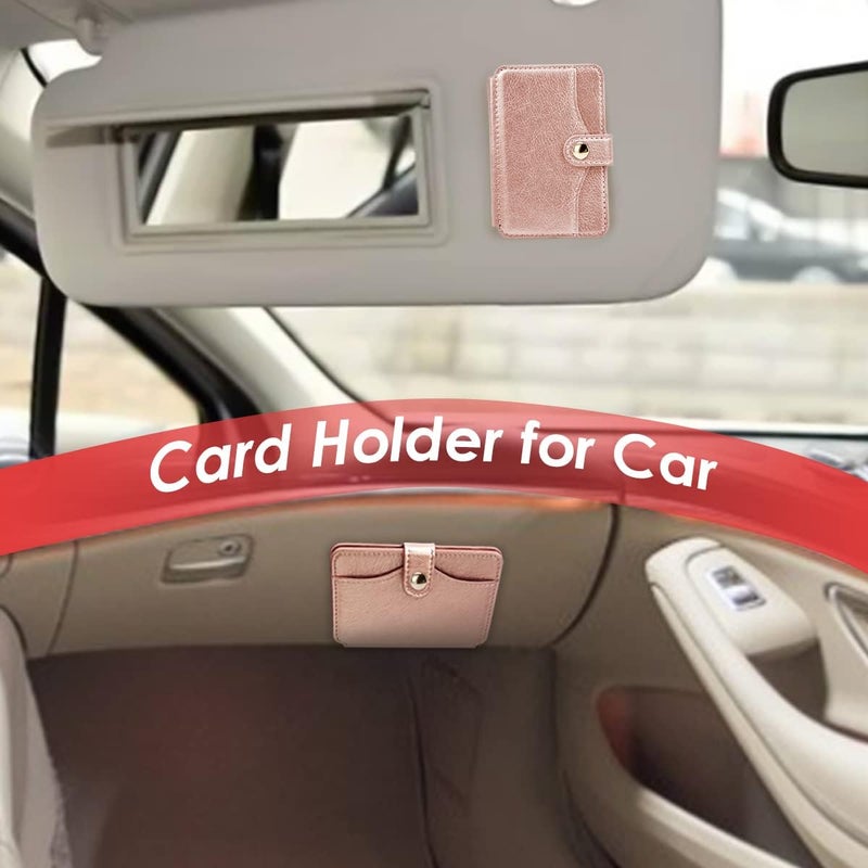 M-Plateau Slim Leather Wallet Phone Case, Adhesive Card Holder Compatible with Most Smartphones (Pink) - Image 5