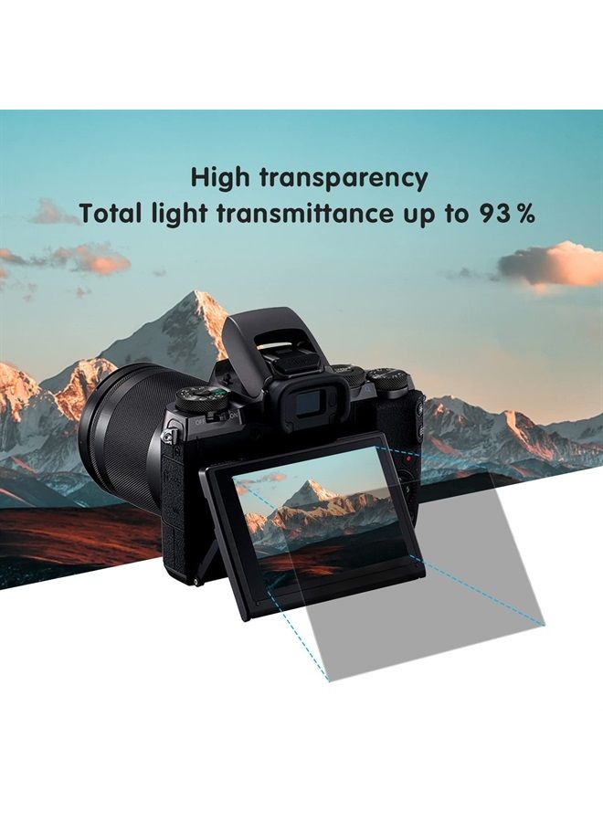 kinokoo فيلم زجاج مقسى لجهاز سوني DSC-RX100/RX100 II/RX100 III/RX100 IV/RX100 V/RX100 VI/VII فيلم شفاف كريستالي واقي شاشة سوني RX100 RX100M2/M3/M4/M5/M6/M7 خالي من الفقاعات/مقاوم للخدش (عبوة 2) - Image 3