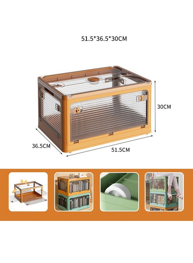 keke Versatile Foldable Transparent Storage Box for Books and Household Items 51.5 X 30 cm - Image 1