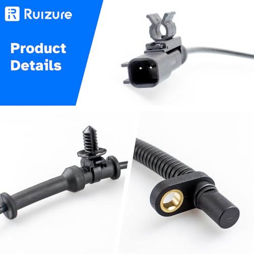 Ruizure Rear ABS Wheel Speed Sensor Left Right fit for 2012 2013 2014 2015 2016 Chrysler Town & Country, 2012-2020 Dodge Grand Caravan, 2012-2015 Ram C/V Cargo Van, Driver Passenger Side, 2pcs - Image 4