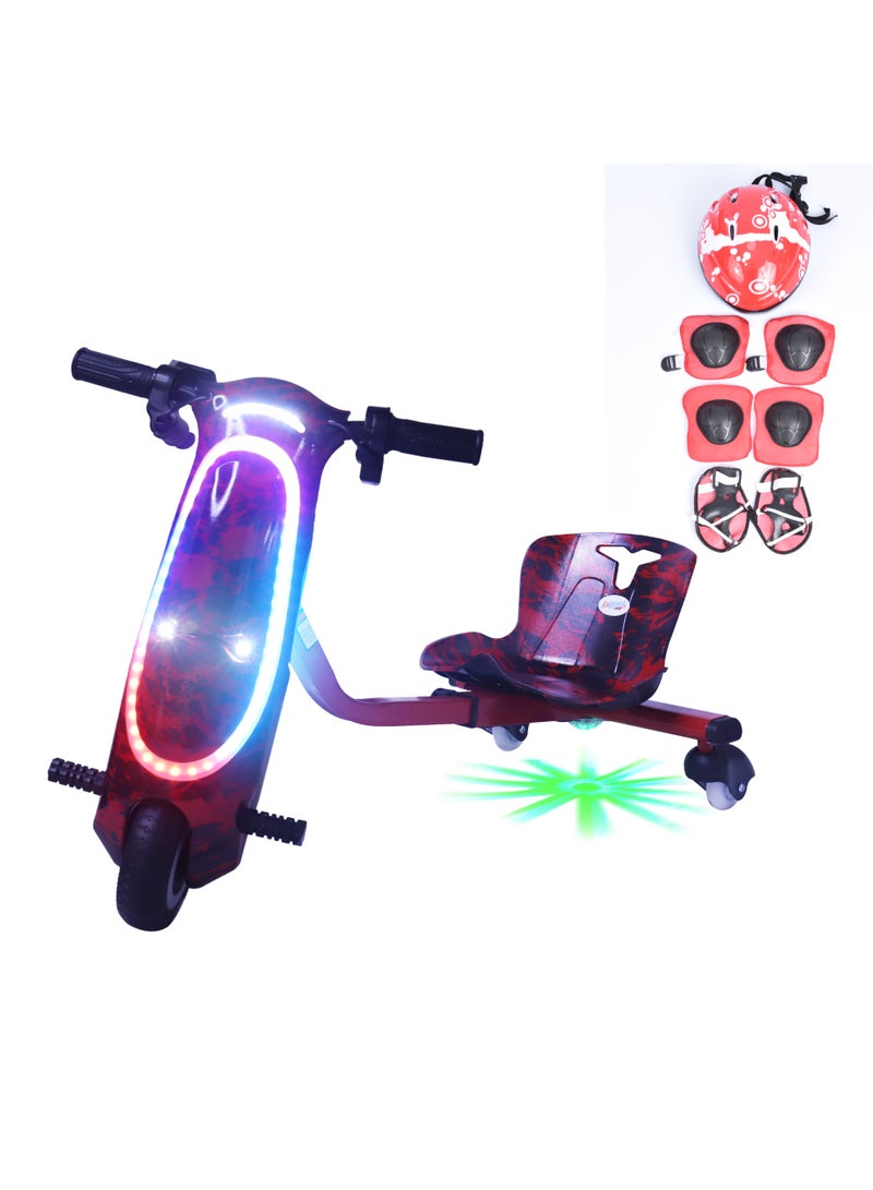 FUN MOMENT 36V Mini Electric Drift Scooter with Helmet and Protection - Image 1