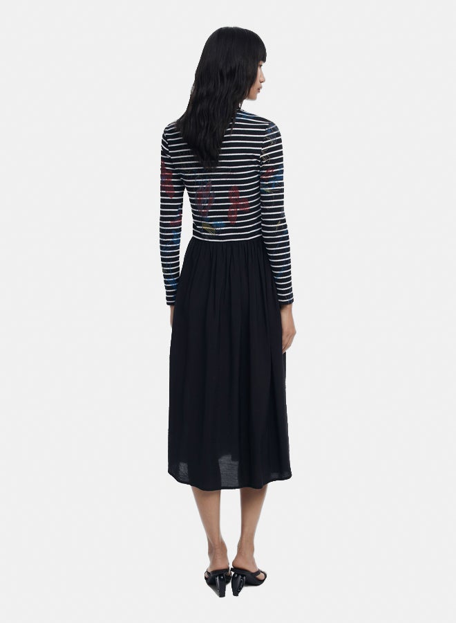 DESIGUAL Striped combined dress - Image 4