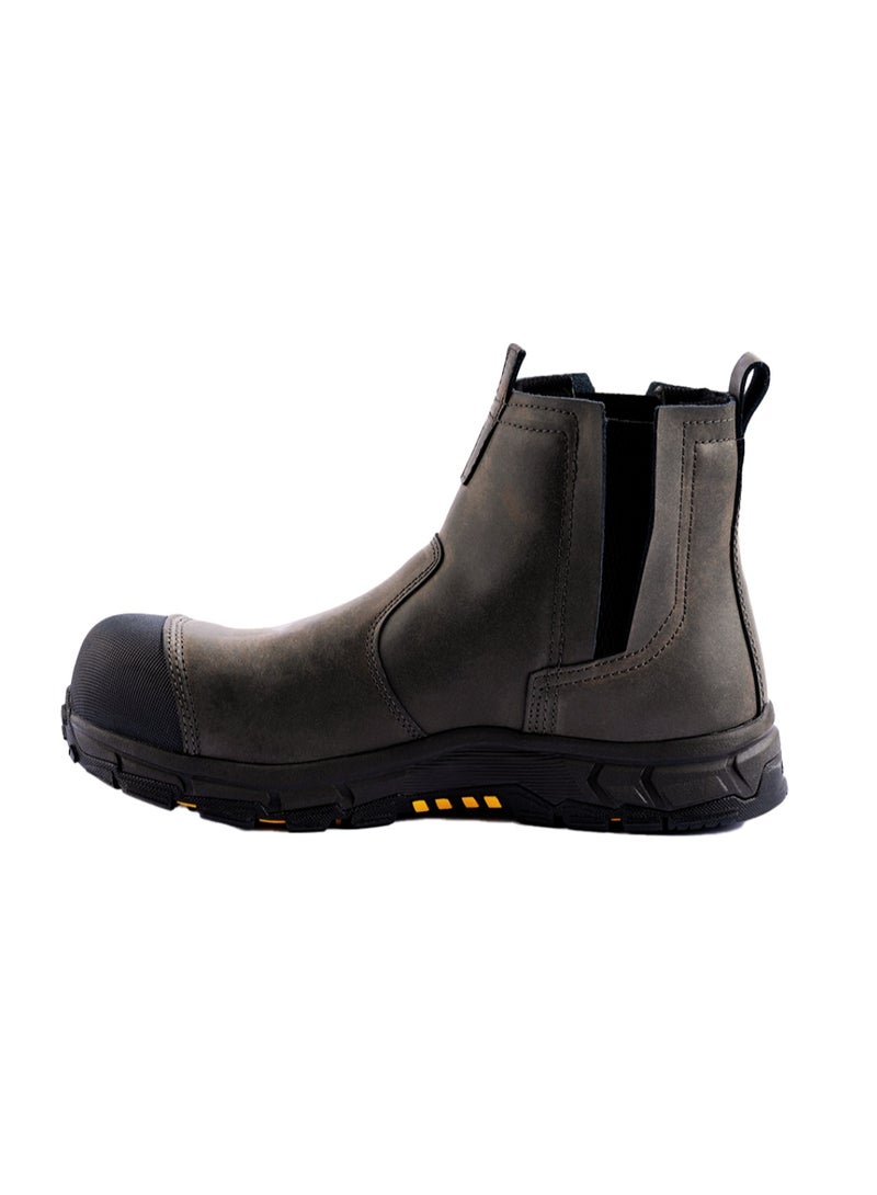 JCB Pull On 6" Safety Boots for Men JCB-008A | Composite Toe – Waterproof, Puncture, Oil, Heat & Slip Resistant | ASTM F2413-18 Certified EH – Dark Brown - Image 2