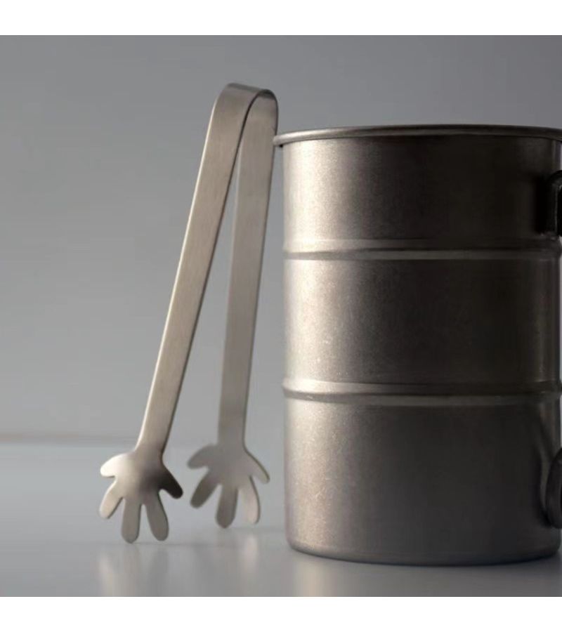 Stainless Steel Round Toe Ice Clip Thickened Household Barbecue Food Tongs - Image 5
