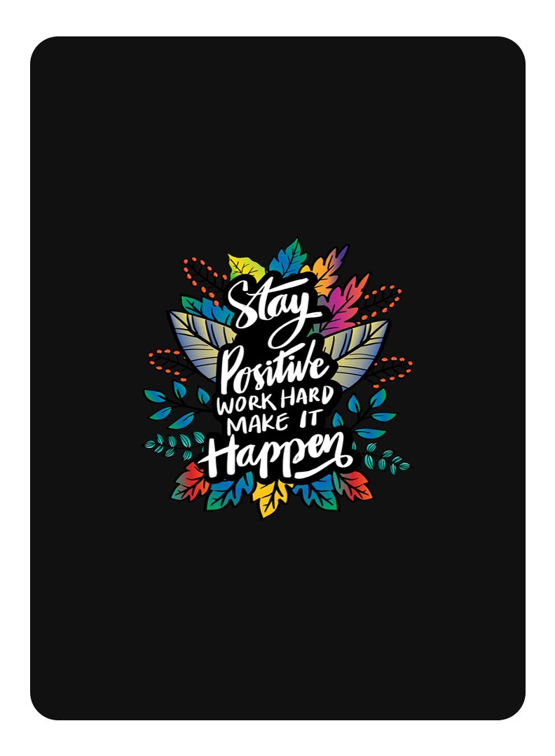 Theodor Protective Flip Case For Samsung Galaxy Tab S6 With Trifold Stand Auto Wake Sleep Shockproof Cover Stay positive make it happen - Image 1