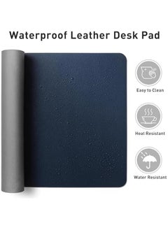 Leather Desk Pad Protector,Mouse Pad,Office Desk Mat, Non-Slip PU Leather Desk Blotter,Laptop Desk Pad,Waterproof Desk Writing Pad for Office and Home (Dark Blue, 70x40cm) - pzsku/Z3DEA7F049A3A2D566455Z/45/_/1725563770/2b54528b-3d23-4513-b6b1-f2bc279fa0a8