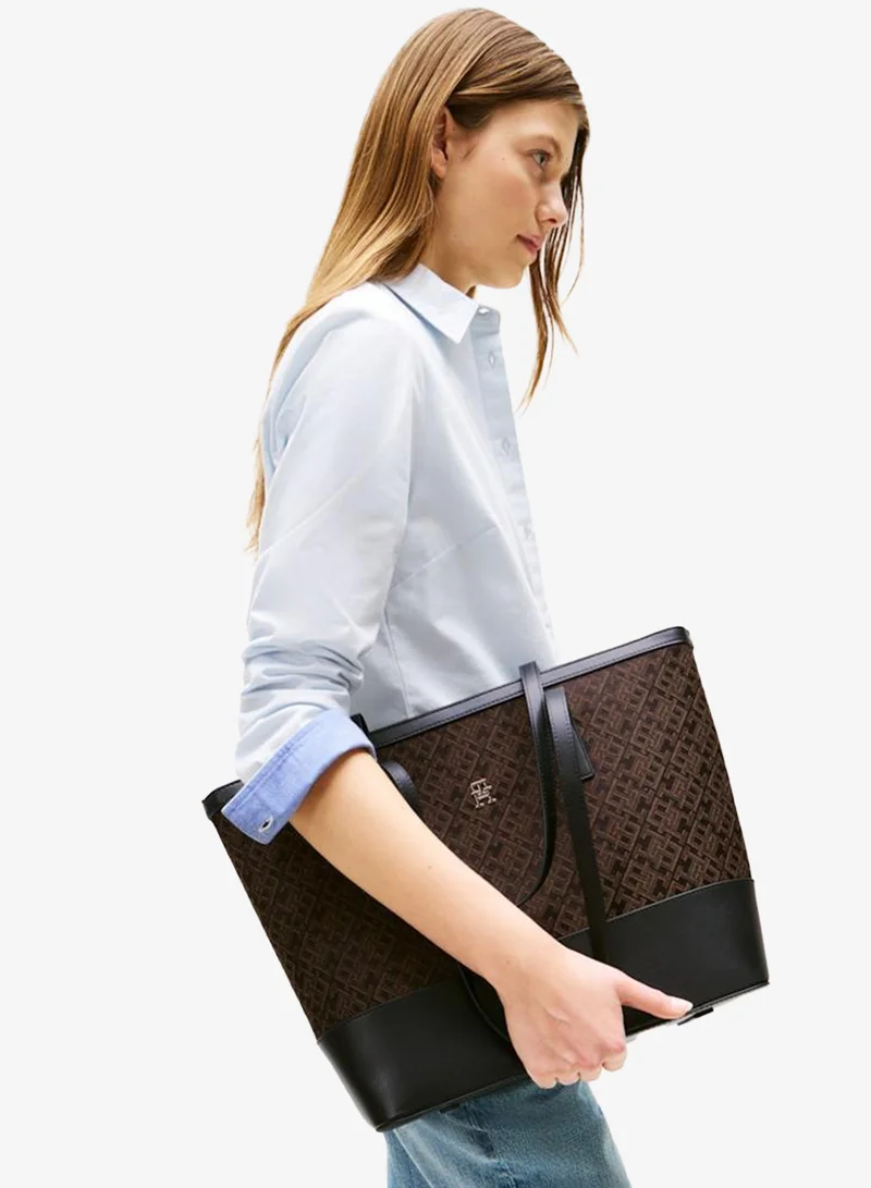 TOMMY HILFIGER Logo Jacquard Tote